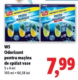 Odorizant pentru mașina de spălat vase