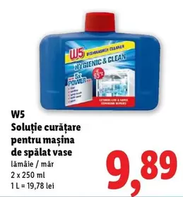 Soluție curăţare pentru maşina de spălat vase