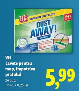 Lavete pentru mop, împotriva prafului