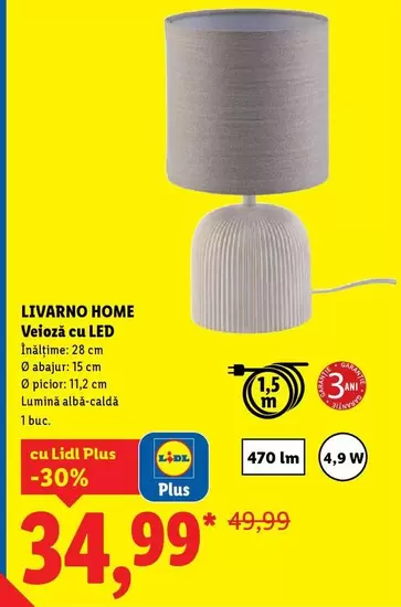 Veioză cu LED
