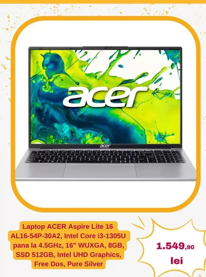 Intel - Aspire Lite 16 AL16-54P-30A2