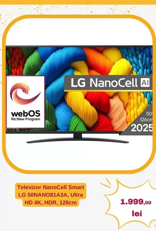 Lg - NanoCell Smart LG 50NANO81A3A