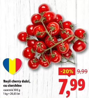 Roşii cherry dulci, cu ciorchine