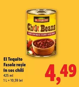 Fasole roșie în sos chili