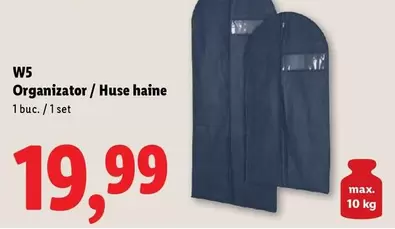 Organizator / Huse haine
