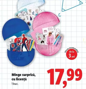 Minge surpriză, cu licență