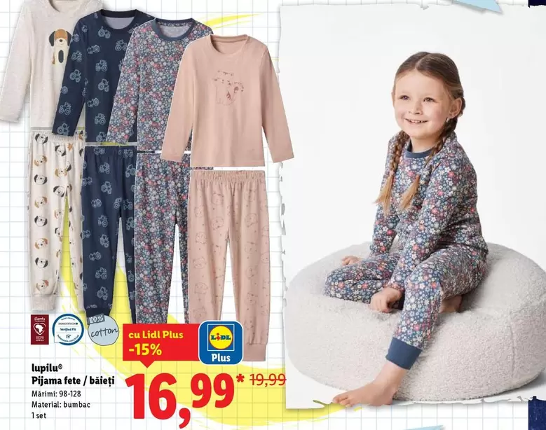 Pijama fete/băieți