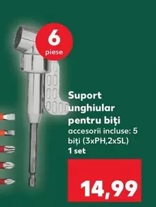 Suport unghiular pentru biţi