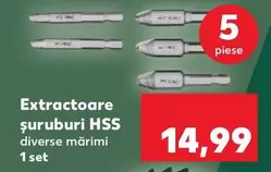 Extractoare șuruburi HSS