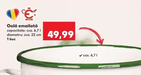 Oală emailată