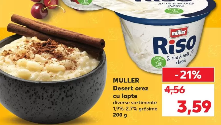 Desert orez cu lapte