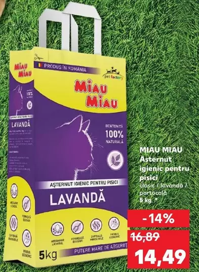 Lavanda - Asternut igienic pentru pisici