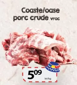 Coaste/oase porc crude vrac