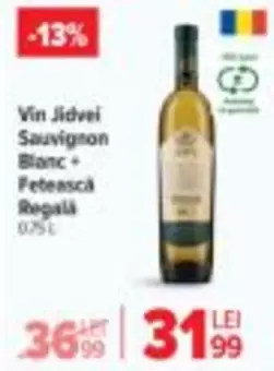 Vin Jidvei Sauvignon Blanc + Fetească Regală