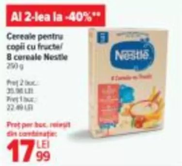Cereale pentru copii cu fructe 8 cereale