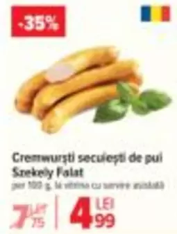 Cremwurști secuiești de pui