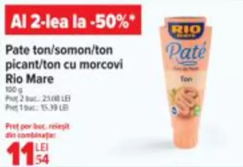 Pate ton/somon/ton picant/ton cu morcovi