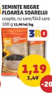 SEMINTE NEGRE FLOAREA SOARELUI