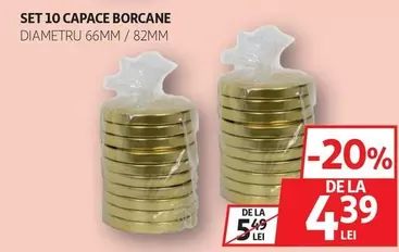 SET 10 CAPACE BORCANE