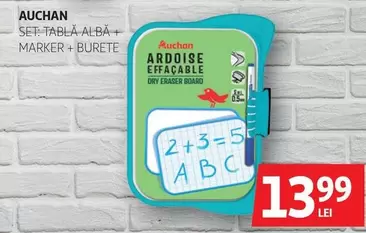 Auchan - SET: TABLA ALBA + MARKER + BURETE