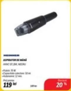 ASPIRATOR DE MÂNĂ AAVC GT 284, NEGRU
