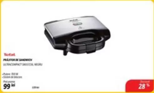 Tefal - ULTRACOMPACT GRILL SNACK NEGRU