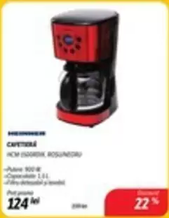 CAFETERA HCM 1500RDX ROSU/NEGRU