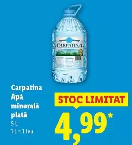 Apă minerală plată