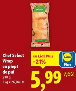 Wrap cu piept de pui