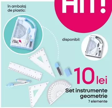 Set instrumente geometrie