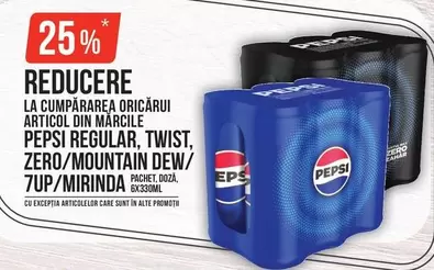 Pepsi - PEPSI REGULAR, TWIST, ZERO/MOUNTAIN DEW/ 7UP/MIRINDA