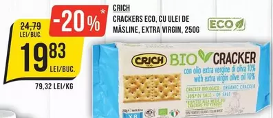 CRACKERS ECO. CU ULEI DE MASLINE, EXTRA VIRGIN
