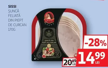 SUNCA FELIATA DIN PIEPT DE CURCAN