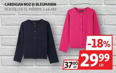 CARDIGAN ROZ ȘI BLEUMARIN