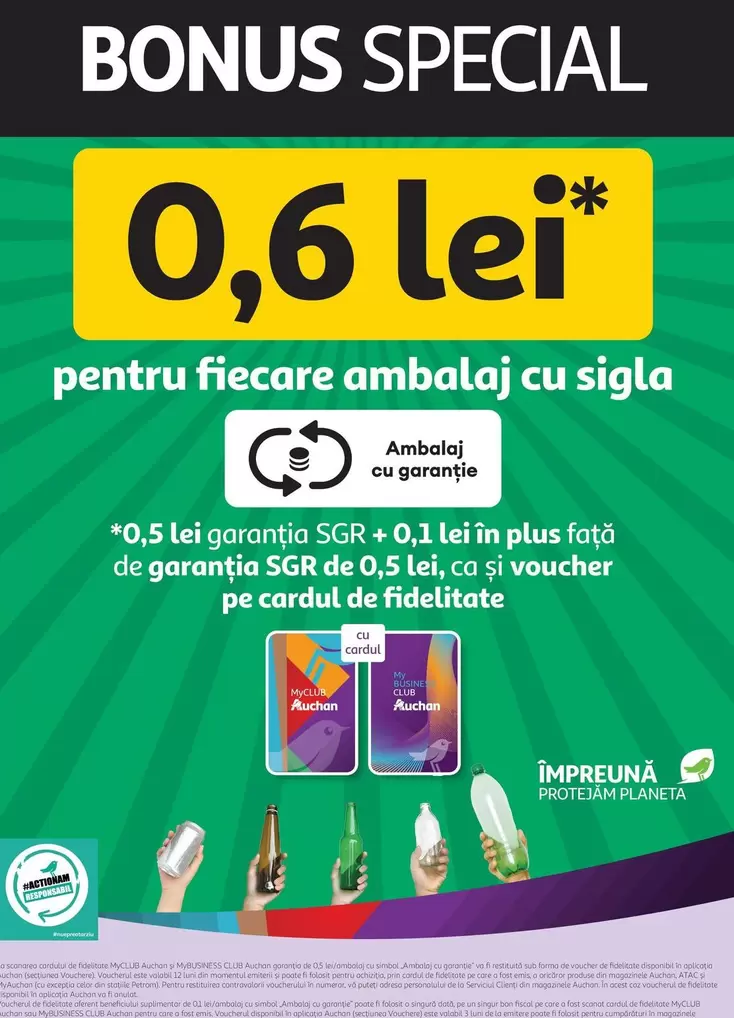 Auchan - Ambalaj cu sigla