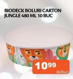 BIODECK BOLURI CARTON JUNGLE 480 ML 10 BUC