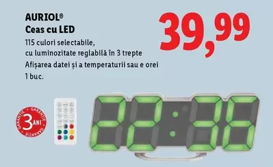 Ceas cu LED