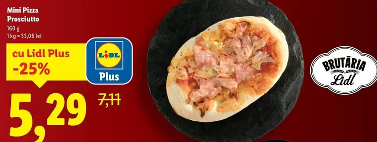Mini Pizza Prosciutto