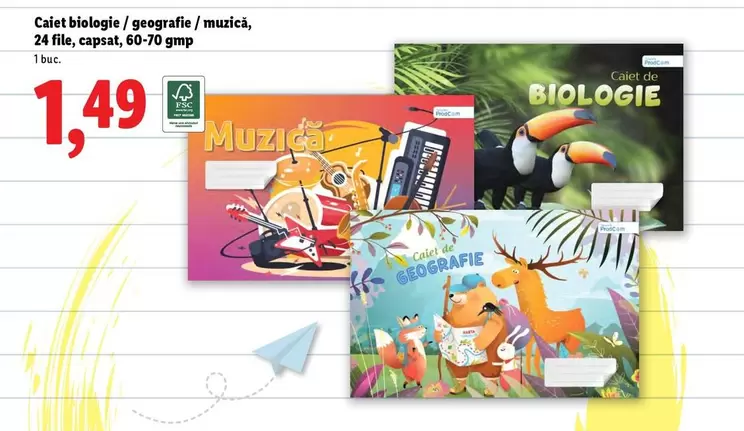 Calet biologie / geografie / muzică