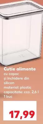 Cutie alimente