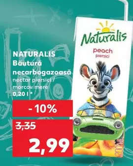 Băutură necarbogazoasă nectar piersici / morcov/mere