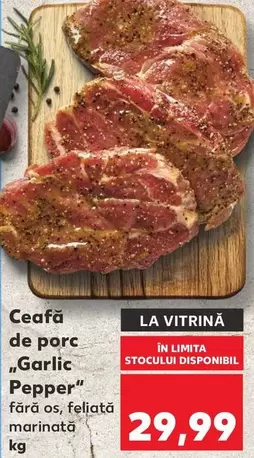 Ceafă de porc „Garlic Pepper"