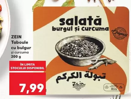 Taboule cu bulgur și curcuma