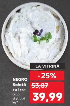 NEGRO Salată cu icre crap și știucă