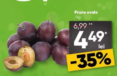 Prune ovale