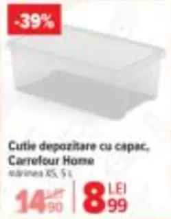 Cutie depozitare cu capac
