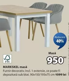 MARKSKEL masă