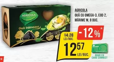 OUA CU OMEGA-3, COD 2, MARIME M, 8 BUC.