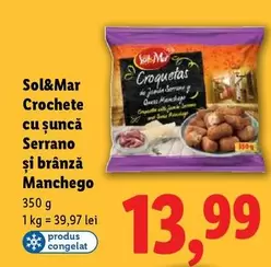 Crochete cu șuncă Serrano și brânză Manchego