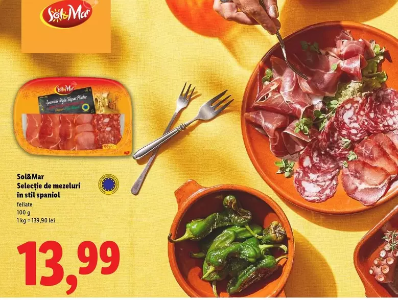 Selecție de mezeluri în stil spaniol